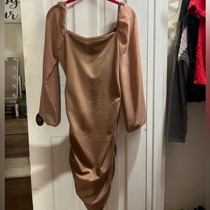 Fitted mesh sleeves dress!!!